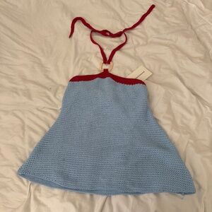 bronzesnake melody halter top  size 8 AU  NWT   details:  -halter top  -self tie